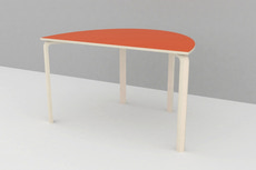 Bord laminat 800 x 1200 mm halvbue H: 72 cm