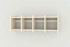 Væggarderobe 4 sekt.