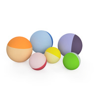 Foamball rainbow - set of 6