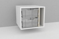 Plastkasser til Freja reol 18 mm - 2 stk