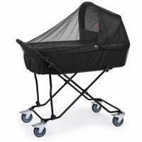 Insektnet til krybbe 120cm - str 1 - sort 