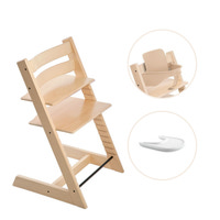 Tripp Trapp Højstol Inkl. Babyset og Tray, Natural/White
