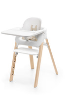 Højstol + Babyset, Steps - Hvid/Natur